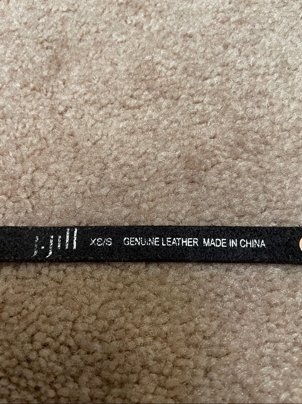 J.Crew M embroidered brown belt and J. Jill black XS/S belt with metallic studs